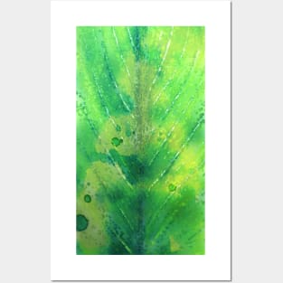 Tall Leaf Spine Painting Posters and Art